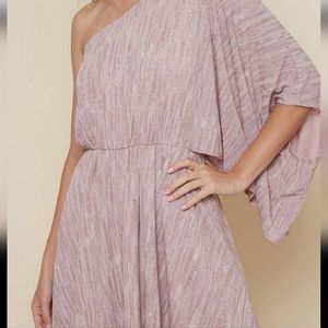 BNWOT Lined One-Shoulder Dress
